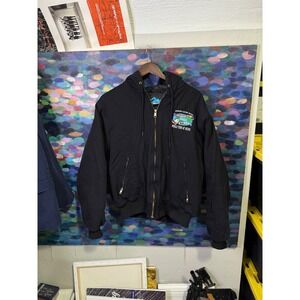 Tri-Mountain Winking Lizard Tavern 2003 World Tour of Beers Hooded Jacket Mens M